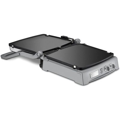 Image showing  Griddler Deluxe with 6 Cooking Options, Reversible Grill/Griddle Plates, and Dual-Zone Control