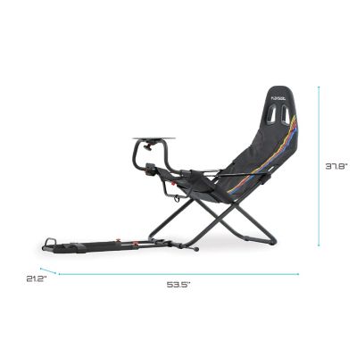 Image showing  Challenge NASCAR Edition Racing Seat with Adjustable Foldable Frame in Black