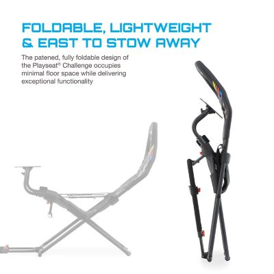 Image showing  Challenge NASCAR Edition Racing Seat with Adjustable Foldable Frame in Black