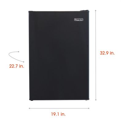 Image showing  4.4-cu. ft. Mini Refrigerator with Freezer Compartment in Black