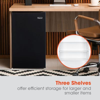 Image showing  4.4-cu. ft. Mini Refrigerator with Freezer Compartment in Black