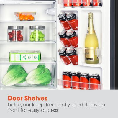 Image showing  4.4-cu. ft. Mini Refrigerator with Freezer Compartment in Black
