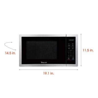 Image showing  0.9-cu. ft. 900 Watt Countertop Microwave in Stainless Steel