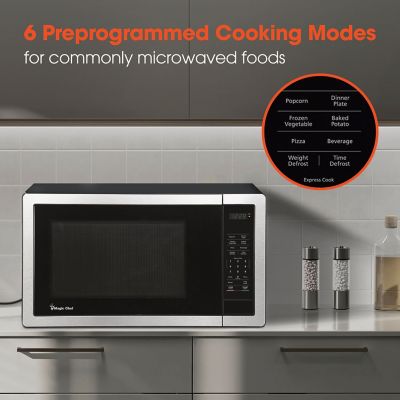 Image showing  0.9-cu. ft. 900 Watt Countertop Microwave in Stainless Steel