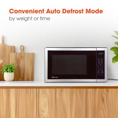 Image showing  0.9-cu. ft. 900 Watt Countertop Microwave in Stainless Steel