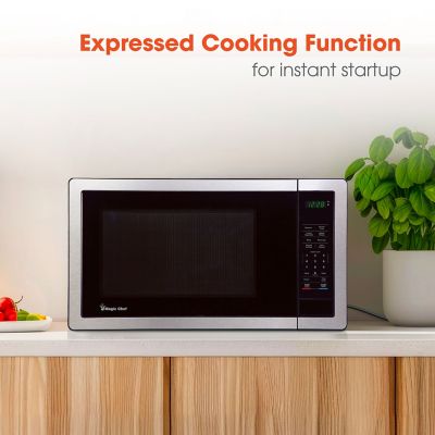 Image showing  0.9-cu. ft. 900 Watt Countertop Microwave in Stainless Steel