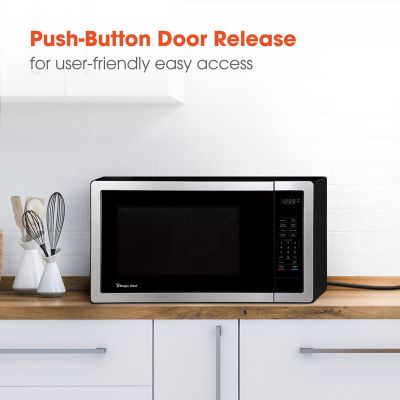 Image showing 5 th Magic Chef 0.9-cu. ft. 900 Watt Countertop Microwave in Stainless Steel