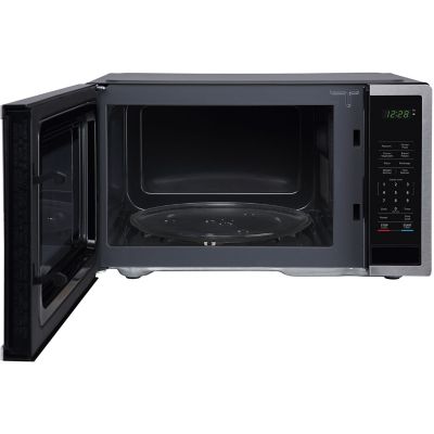 Image showing 9 th Magic Chef 1.1-cu. ft. Countertop Microwave Oven in Stainless Steel