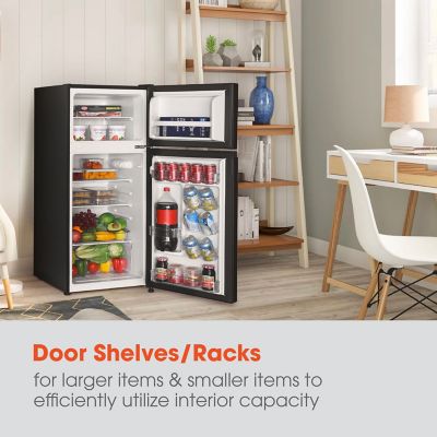 Image showing  4.5-cu. ft. Mini Refrigerator with Freezer in Black