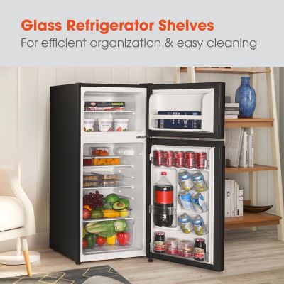 Image showing  4.5-cu. ft. Mini Refrigerator with Freezer in Black