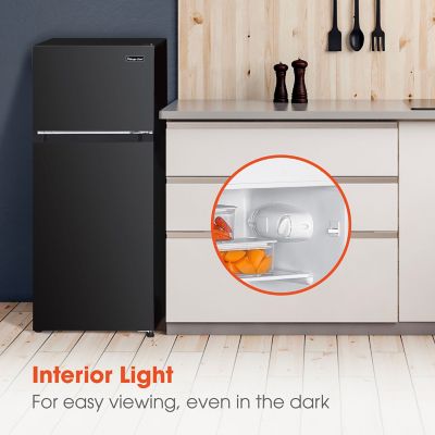 Image showing 6 th Magic Chef 4.5-cu. ft. Mini Refrigerator with Freezer in Black