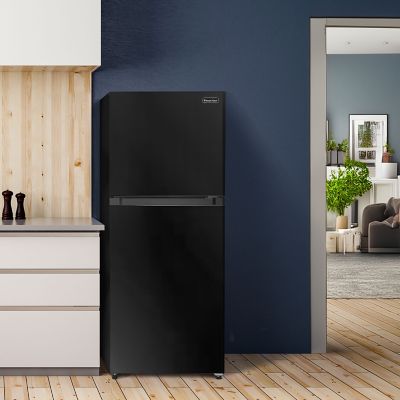 Image showing 8 th Magic Chef 10.1-cu. ft. Refrigerator with Top Freezer in Platinum Steel