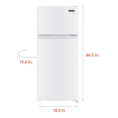 Image showing  4.5-cu. ft. Mini Refrigerator with Freezer in White
