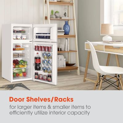 Image showing  4.5-cu. ft. Mini Refrigerator with Freezer in White