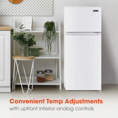 Image showing  4.5-cu. ft. Mini Refrigerator with Freezer in White