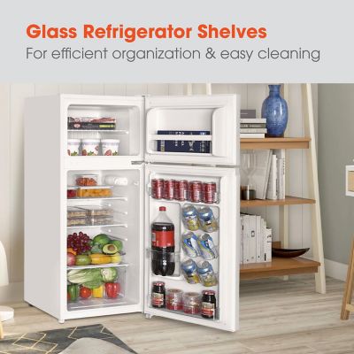 Image showing  4.5-cu. ft. Mini Refrigerator with Freezer in White