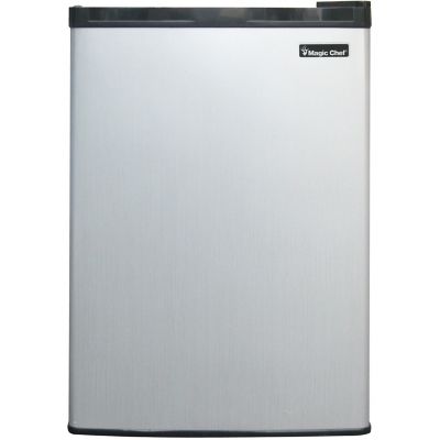 Magic Chef 2.6-cu. ft. Mini Fridge with Freezer Compartment in Stainless Steel