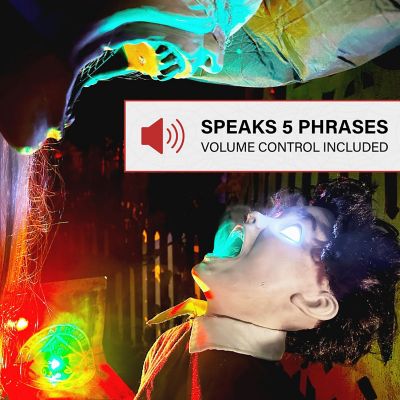 Image showing 6 th Haunted Hill Farm 7 ft. Motion-Sensor Soul Harvester Halloween Animatronic by Tekky