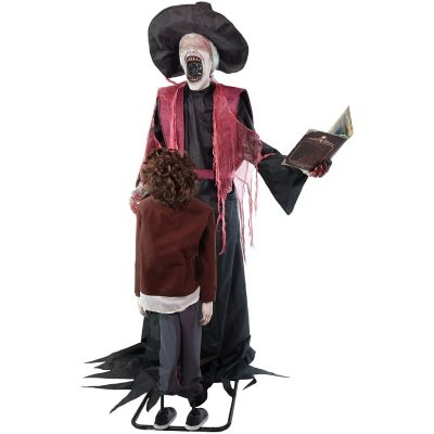 Image showing 9 th Haunted Hill Farm 7 ft. Motion-Sensor Soul Harvester Halloween Animatronic by Tekky
