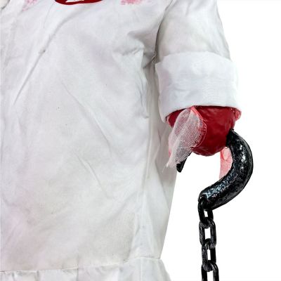 Image showing 9 th Haunted Hill Farm Animatronic Convulsing Nurse by Tekky Halloween Decoration with Motion-Activated Sounds
