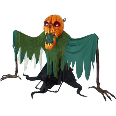 Image showing 8 th Haunted Hill Farm 7.3 ft. Scary Groundbreaking Jack Halloween Animatronic by Tekky