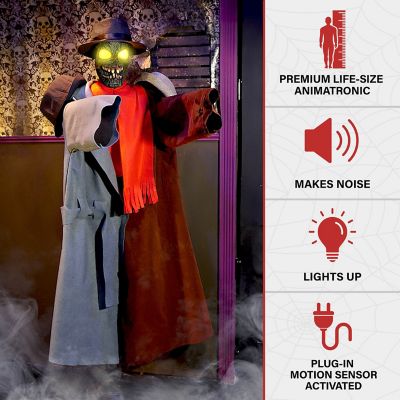 Image showing  Animatronic Coatrack Monster by Tekky Halloween Decoration with Motion-Activated Sounds