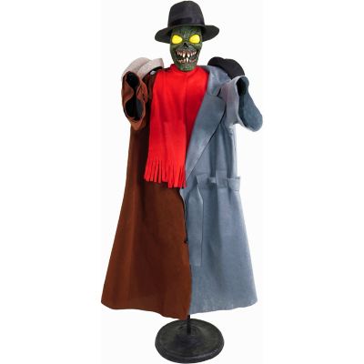 Image showing 7 th Haunted Hill Farm Animatronic Coatrack Monster by Tekky Halloween Decoration with Motion-Activated Sounds