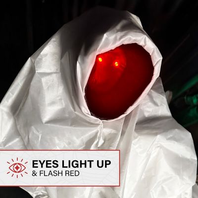 Image showing  4.3 ft. Touch-Activated Animated Spectre on Tomb Halloween Accessory