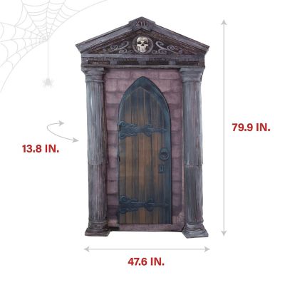 Image showing 6.7 ft. Motion-Triggered Mausoleum Halloween Animatronic by Tekky