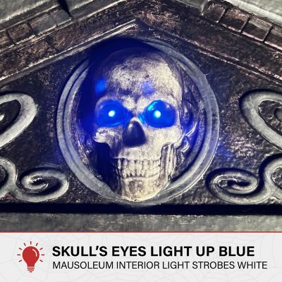 Image showing 5 th Haunted Hill Farm6.7 ft. Motion-Triggered Mausoleum Halloween Animatronic by Tekky