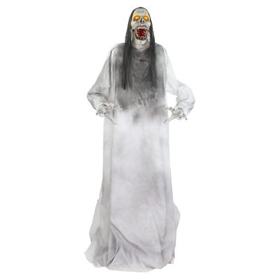 Haunted Hill Farm 5.9 ft. Motion-Sensor Lurching Woman Halloween Animatronic by Tekky
