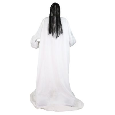 Image showing 7 th Haunted Hill Farm 5.9 ft. Motion-Sensor Lurching Woman Halloween Animatronic by Tekky