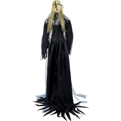Image showing 9 th Haunted Hill Farm 5.9 ft. Touch-Activated Animated Standing Masquerade Lady Halloween Animatronic