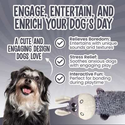 Image showing  Debbie Donkey Water Bottle Dog Chew Toy, 11 in.