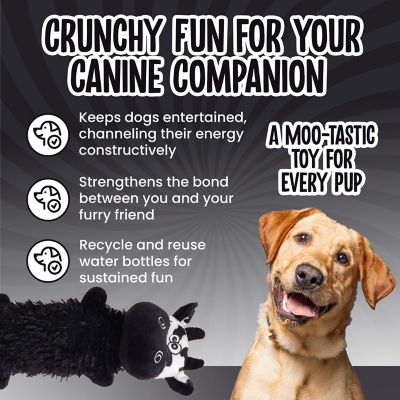 Image showing  Christopher Cow Water Bottle Dog Chew Toy, 11 in.