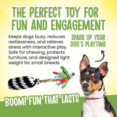 Image showing  Super Scooch Firecracker Rope Dog Tug Toy Large