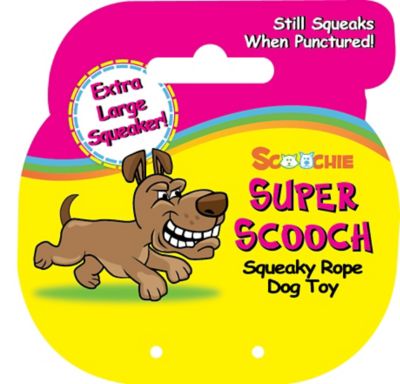 Image showing  Super Scooch Rope Drumstick Squeaky Dog Tug Toy Small