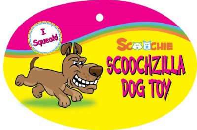 Image showing  Scoochzilla Puppy Popcorn Squeaky Dog Chew Toy, 9.5 in.