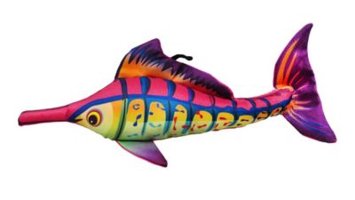Scoochie Pet Products Carlie Fish Squeaky Plush Dog Chew Toy, 14 in.