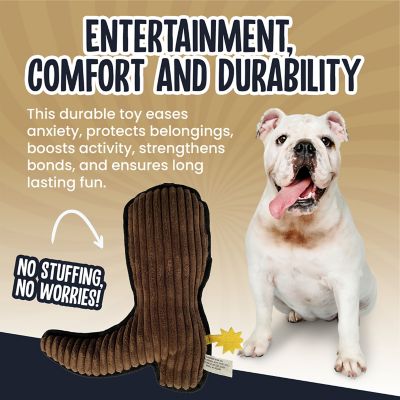 Image showing  Line Dancin Boot Squeaky Dog Chew Toy, 12 in.