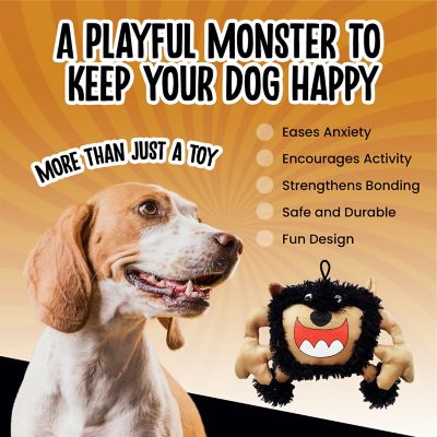 Image showing  Scary Big Mouth Monster Squeaky Dog Chew Toy, 9 in.