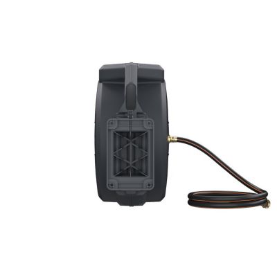 Image showing  Garden Retractable Hose Reel 1/2 in. - 155 ft., Wall Mounted, Dark Grey