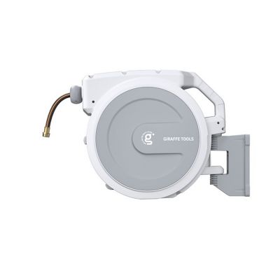 Giraffe Tools Garden Retractable Hose Reel 5/8 in. - 90 ft., Wall Mounted