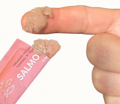 Image showing 5 th Scoochie Pet Products Cat by Scoochie Squeeze-Up Premium Creamy Salmon Lickable Cat Treats, 0.5 oz. Tube, Case of 32