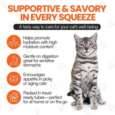 Image showing  Cat by Scoochie Squeeze-Up Premium Creamy Salmon Lickable Cat Treats, 0.5 oz. tube, case of 4