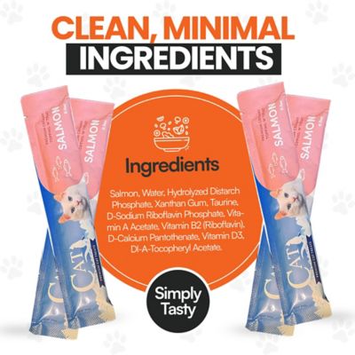 Image showing  Cat by Scoochie Squeeze-Up Premium Creamy Salmon Lickable Cat Treats, 0.5 oz. tube, case of 4