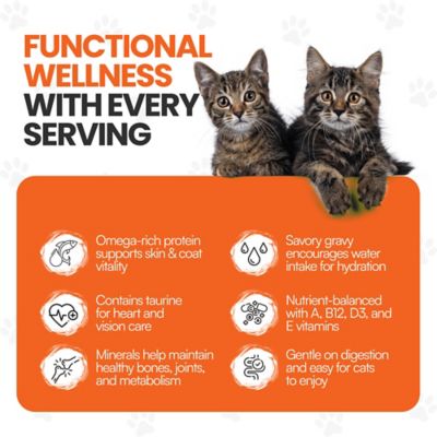 Image showing  Cat by Scoochie Premium Gravy Salmon Stew Wet Cat Food Topping, 3.5 oz. pouch, case of 16