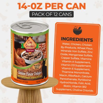 Image showing  Chef Scoochies Recipe With Real Chicken Chunks in Savory Gravy Wet Cat Food, 14-oz can, case of 12