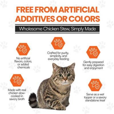 Image showing  Cat by Scoochie Premium Gravy Chicken Stew Wet Cat Food Topping, 3.5 oz. pouch, case of 16