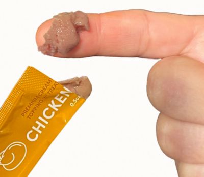 Image showing 5 th Scoochie Pet Products Squeeze-Up Mixed Variety Pack Premium Creamy Salmon, Chicken Lickable Cat Treats, 0.5-oz. tube, case of 16